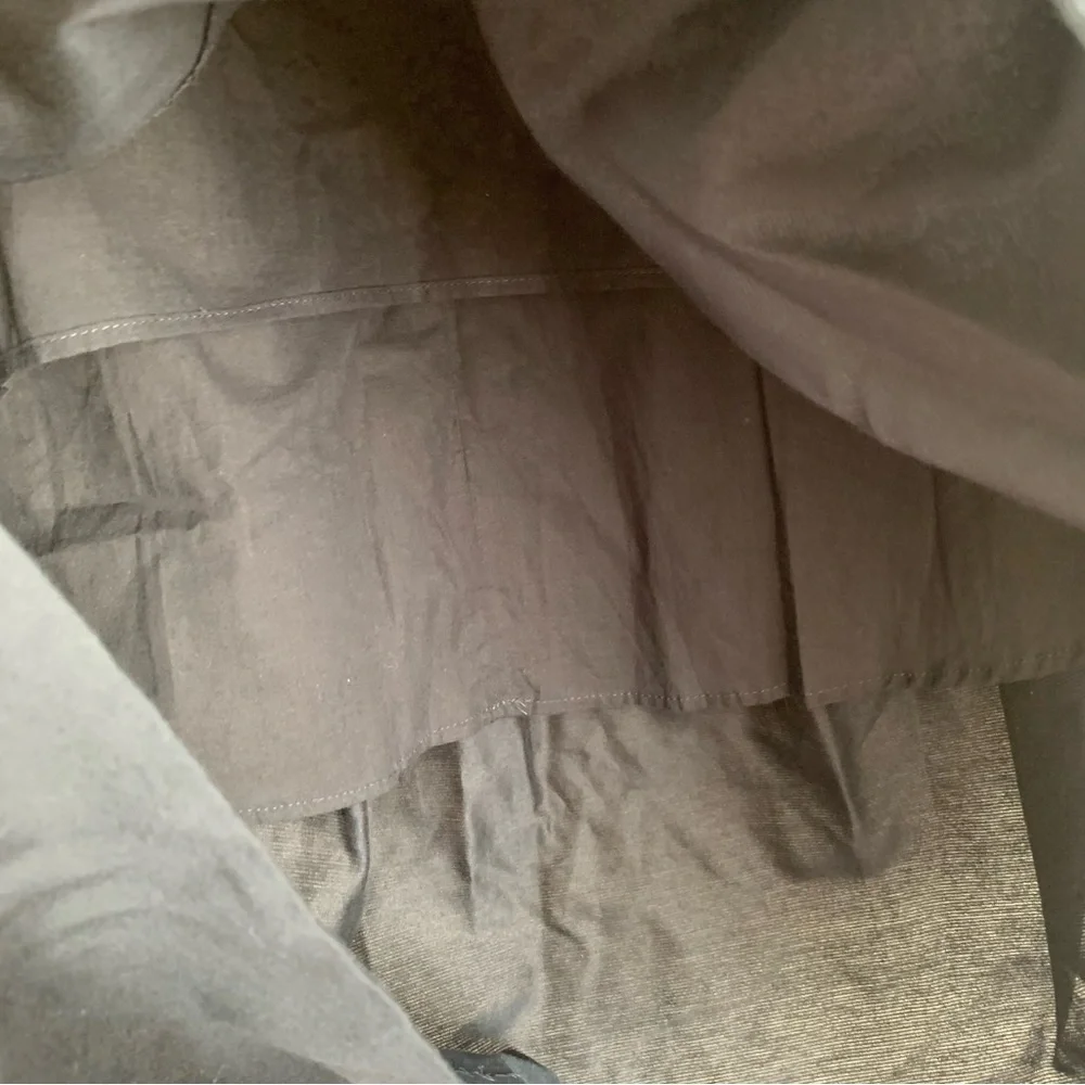 COS Curved Hem High Low Rounded Hem Silk Cotton Midi Skirt - Picture 3 of 7